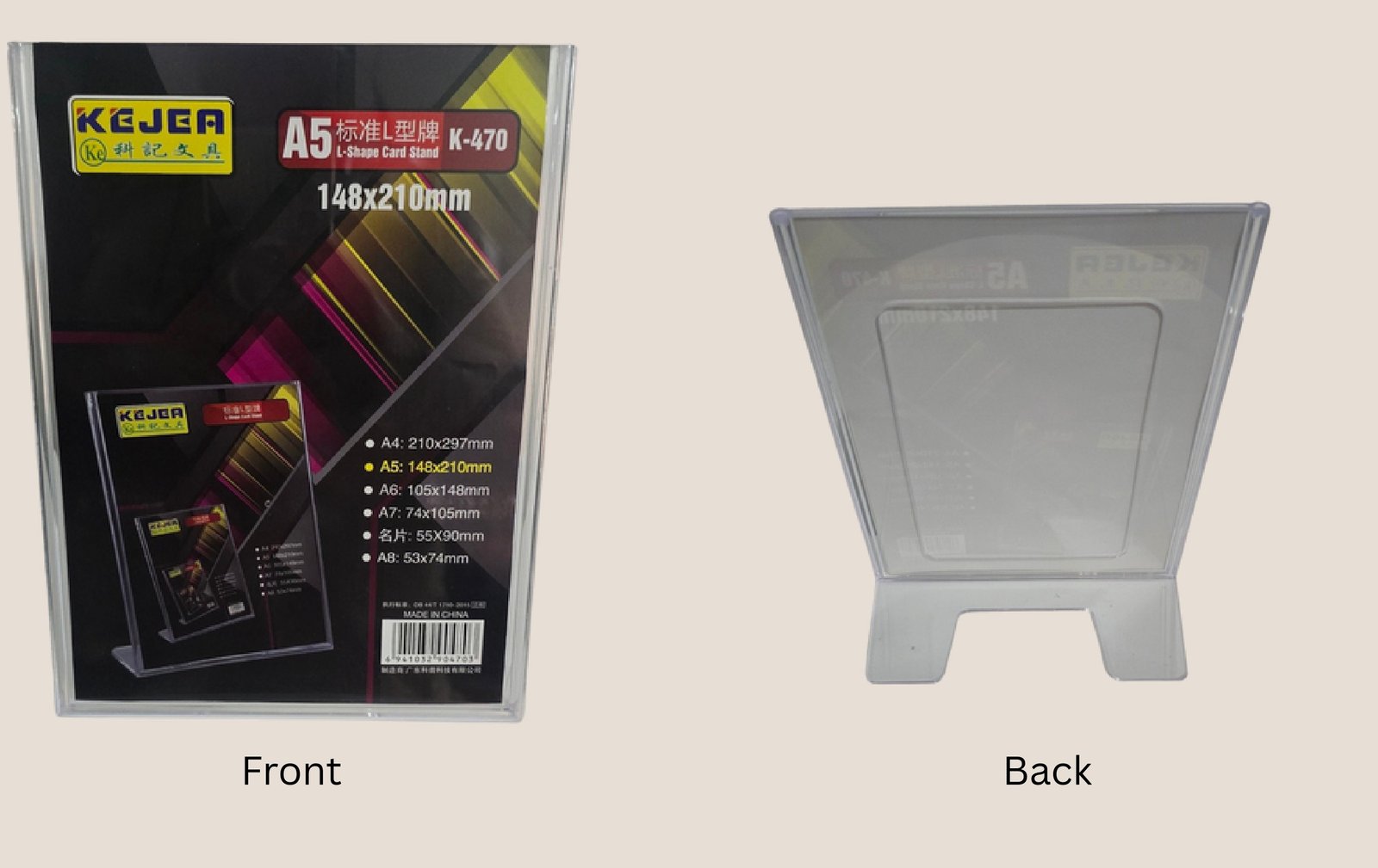 L-Shaped Card Stand